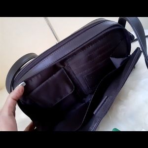 Worthington Cowhide Leather Dark Choco Crossbody Bag